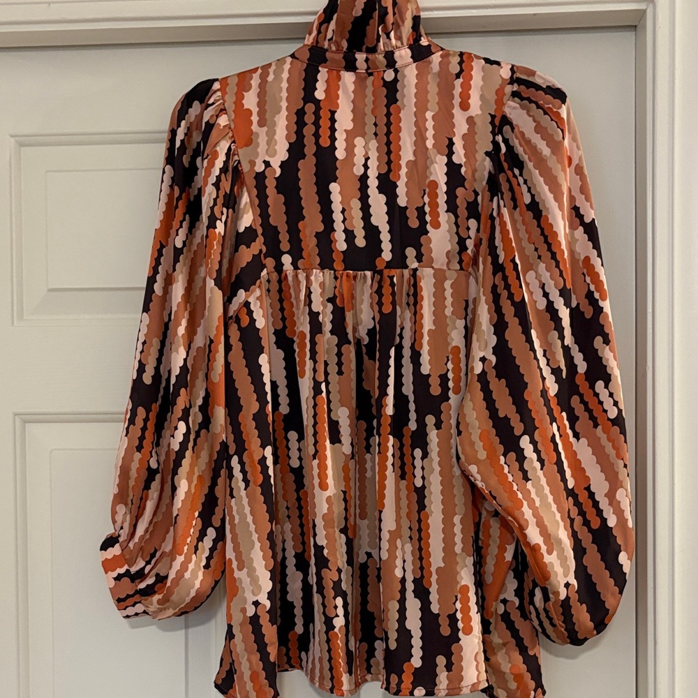 Adrienne Multicolor Patterned Blouse - image 3